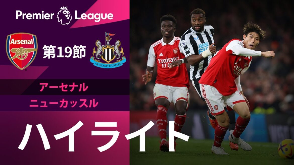 【プレミアリーグ】22/23シーズン第19節 アーセナル vs ニューカッスル ハイライト