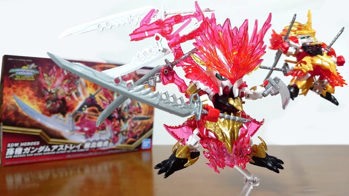 （孫権アストレイがパワーアップ！レッドドラゴンのようなデザインに！）SDW HEROES 孫権ガンダムアストレイ 赫炎翔虎　レビュー