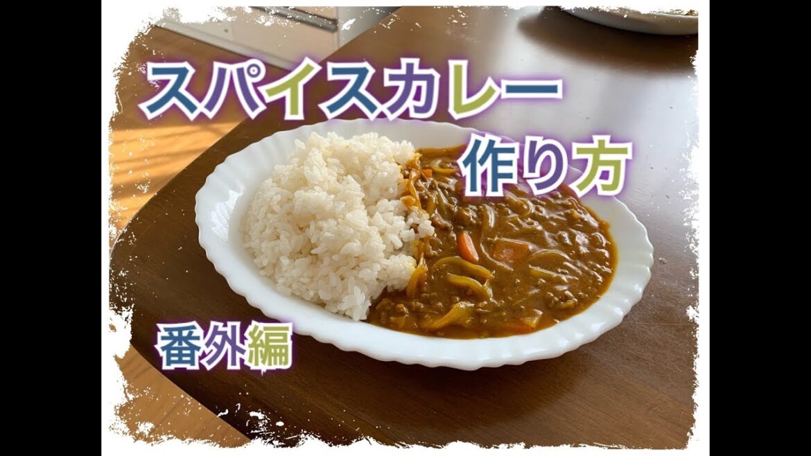【料理】潰瘍性大腸炎でも食べれる！　簡単 15分で出来る スパイスカレー 作り方　English subtitles
