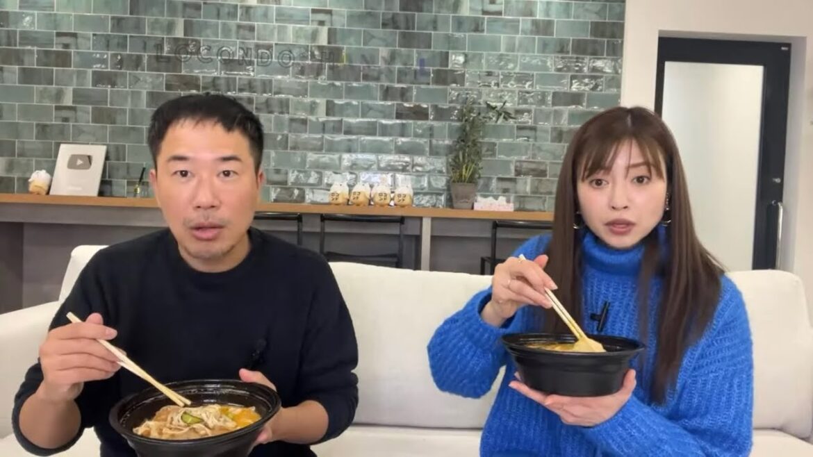 1月11日、片瀬那奈とのお昼の生配信！トラブル発生からの本日のUberEatsは激辛料理の⚫︎⚫︎⚫︎！