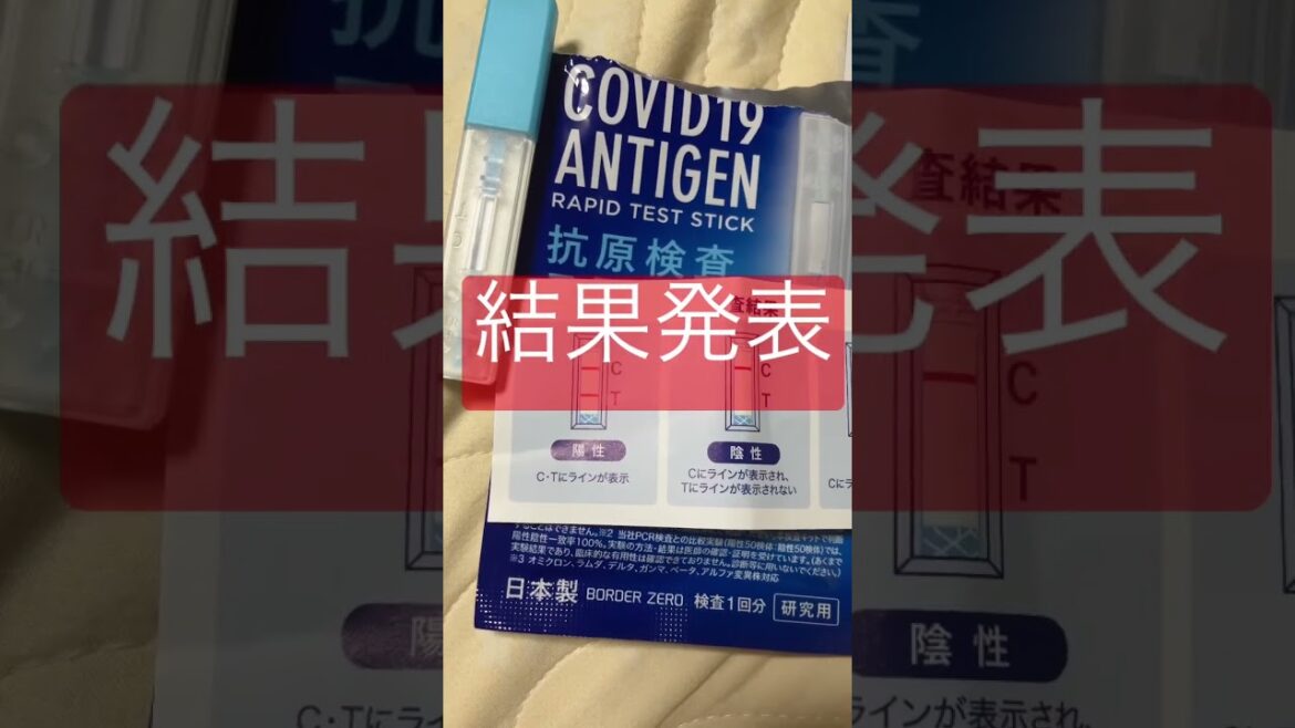 抗原検査ステック　新型コロナウイルス・研究用🧪陰性？陽性？