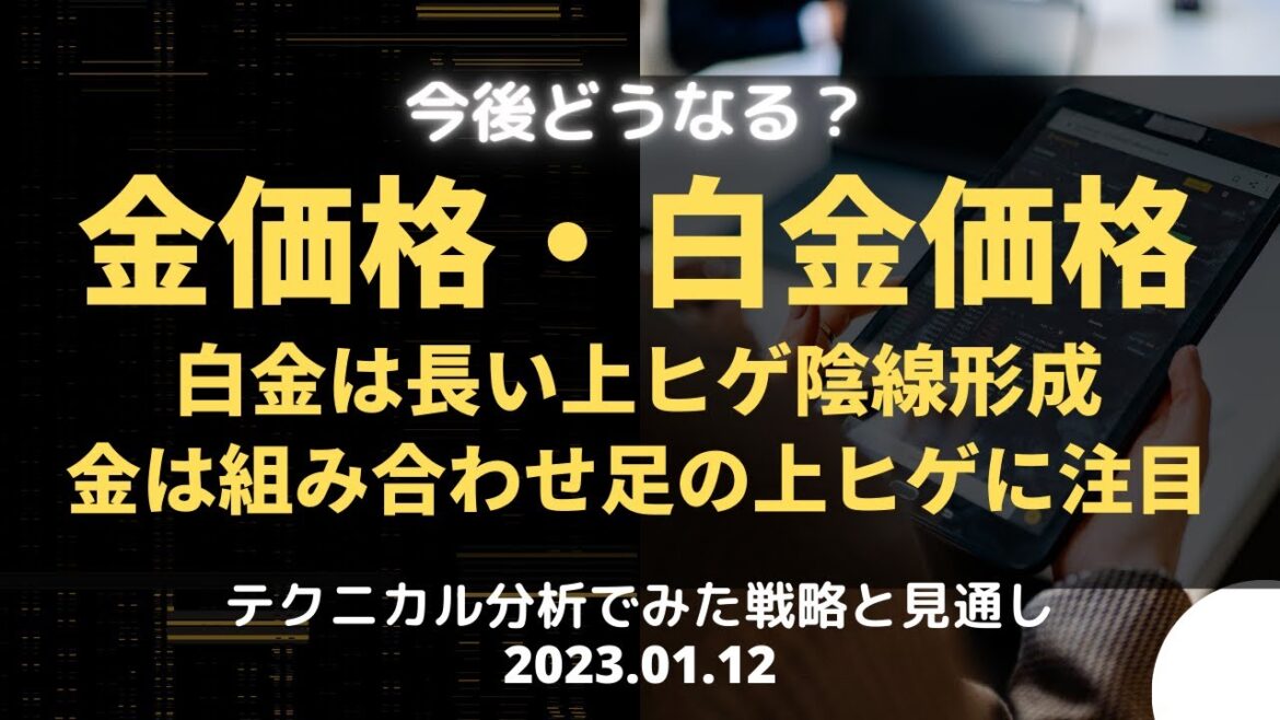 【金相場・白金相場】今後どうなる！？　JPX白金は長い上ヒゲ陰線形成　JPX金は組み合わせ足の上ヒゲに注目　テクニカル分析でみた見通しと戦略 1月12日（木）