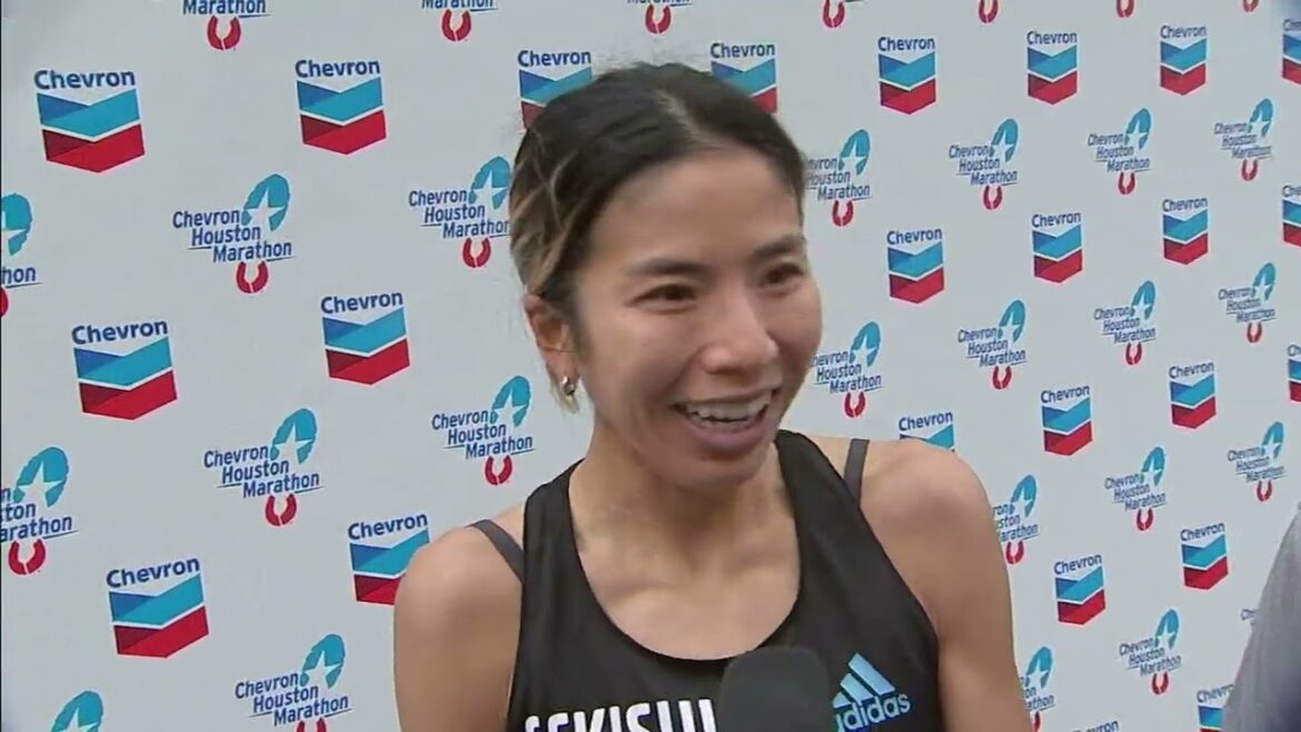 2022 Chevron Houston Marathon women's winner interview