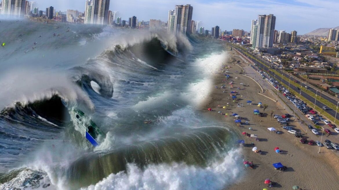 It's TSUNAMI or just Waves? From several Earthquakes on the coast of Chile.
