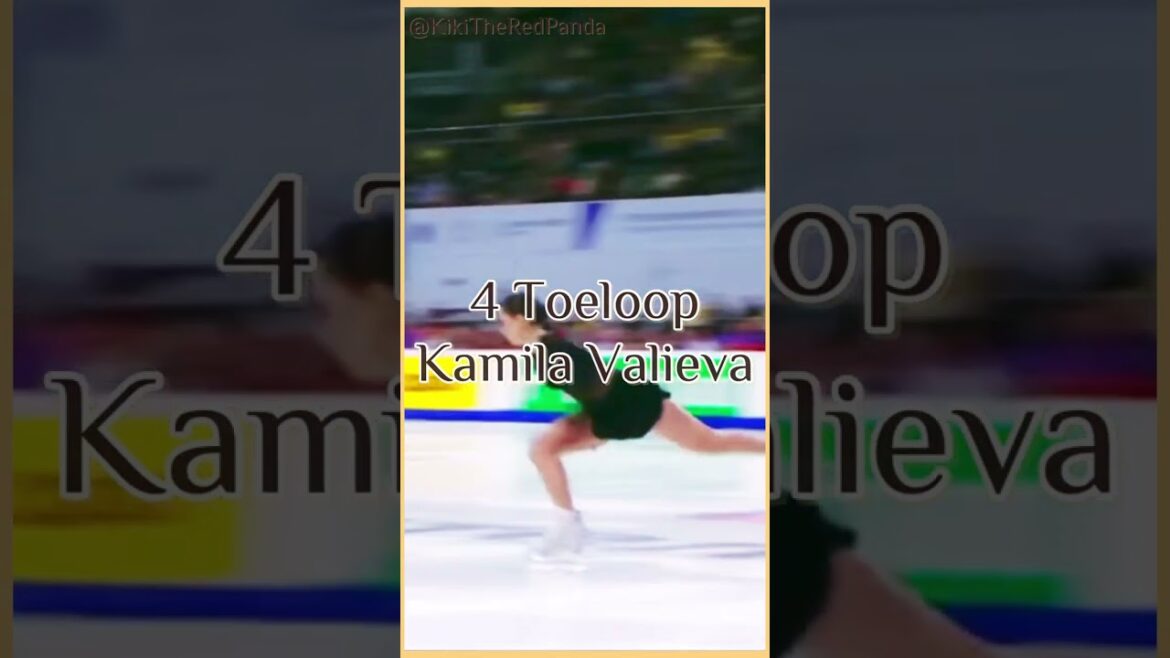 Toeloops In Figure Skating ║ 1T ║ 2T ║ 3T ║ 4T ║ #SHORTS ⛸❄️