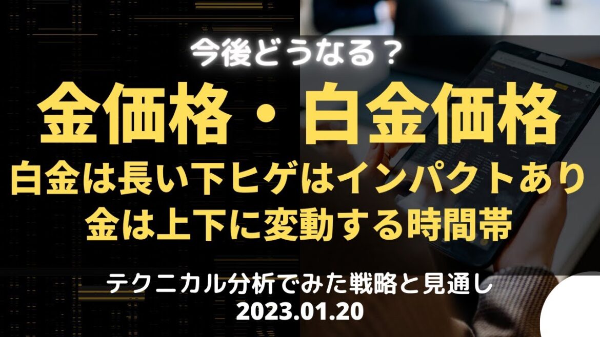 【金相場・白金相場】今後どうなる！？　白金は長い下ヒゲはインパクトあり　金は上下に変動する時間帯　テクニカル分析でみた見通しと戦略 1月20日（金）