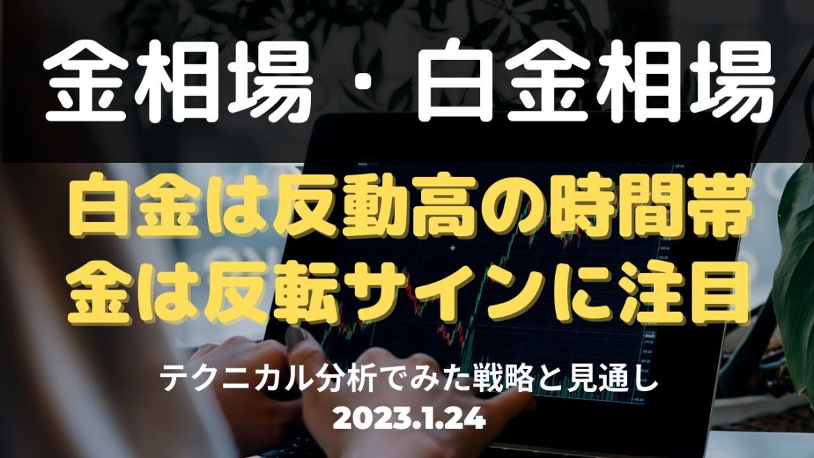 【金相場・白金相場】今後どうなる！？　白金は反動高の時間帯　金は反転サインに注目　テクニカル分析でみた見通しと戦略 1月24日（火）