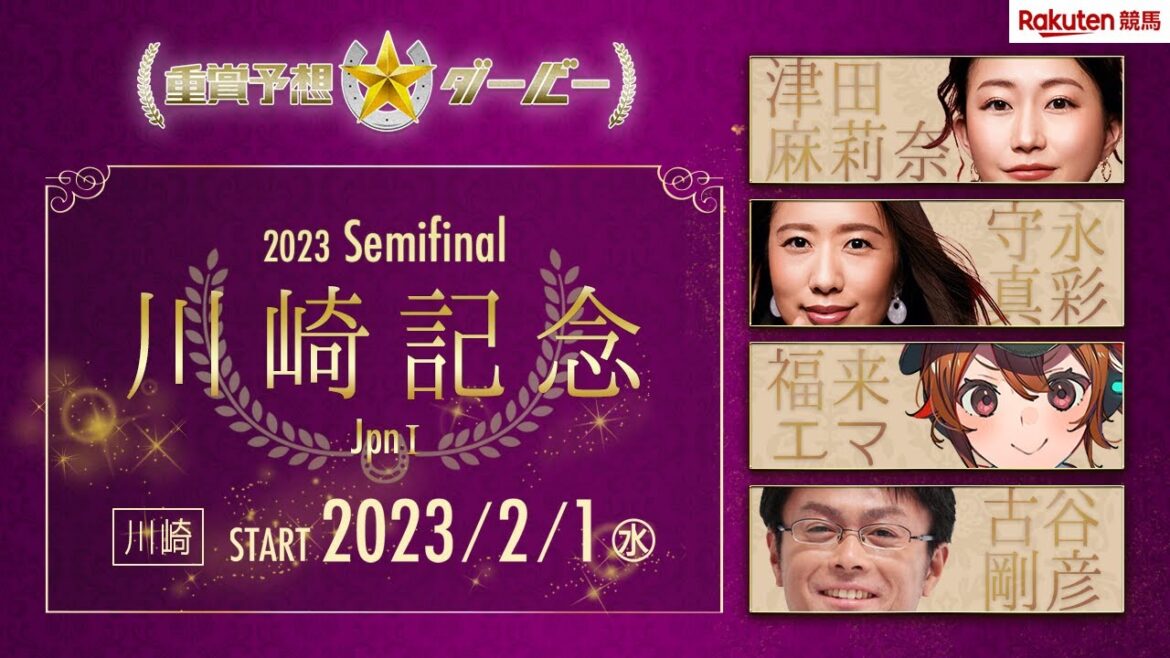 【重賞予想ダービー】第72回 川崎記念（JpnⅠ）2月1日（水）川崎11R（出演：古谷剛彦さん・津田麻莉奈さん・守永真彩さん）