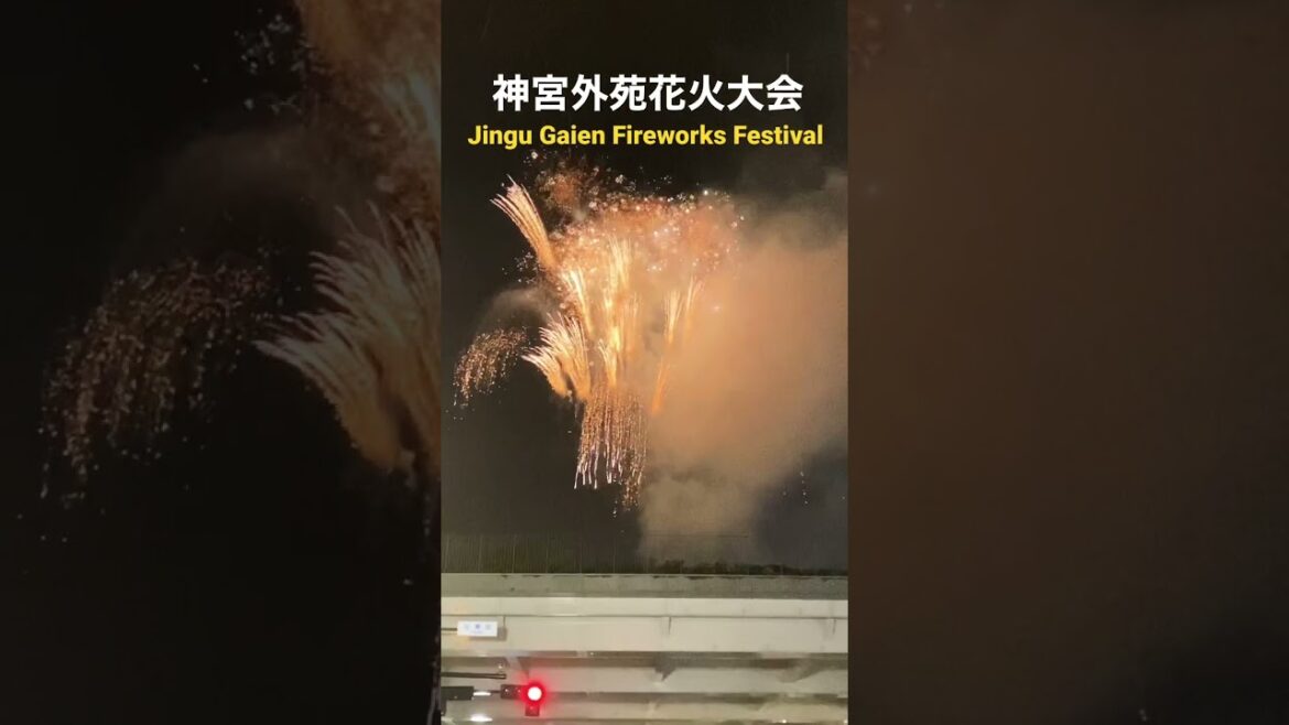 Jingu Gaien Fireworks Festival 神宮外苑花火大会2022が3年ぶり決行 #shorts