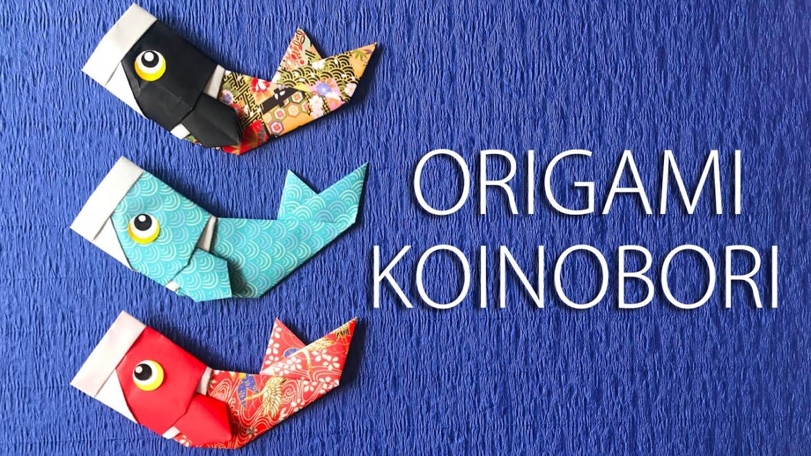 【子供の日折り紙】かわいい鯉のぼり2の折り方音声解説付☆Origami  Japanese carp streamer tutorial 5月節句の飾り