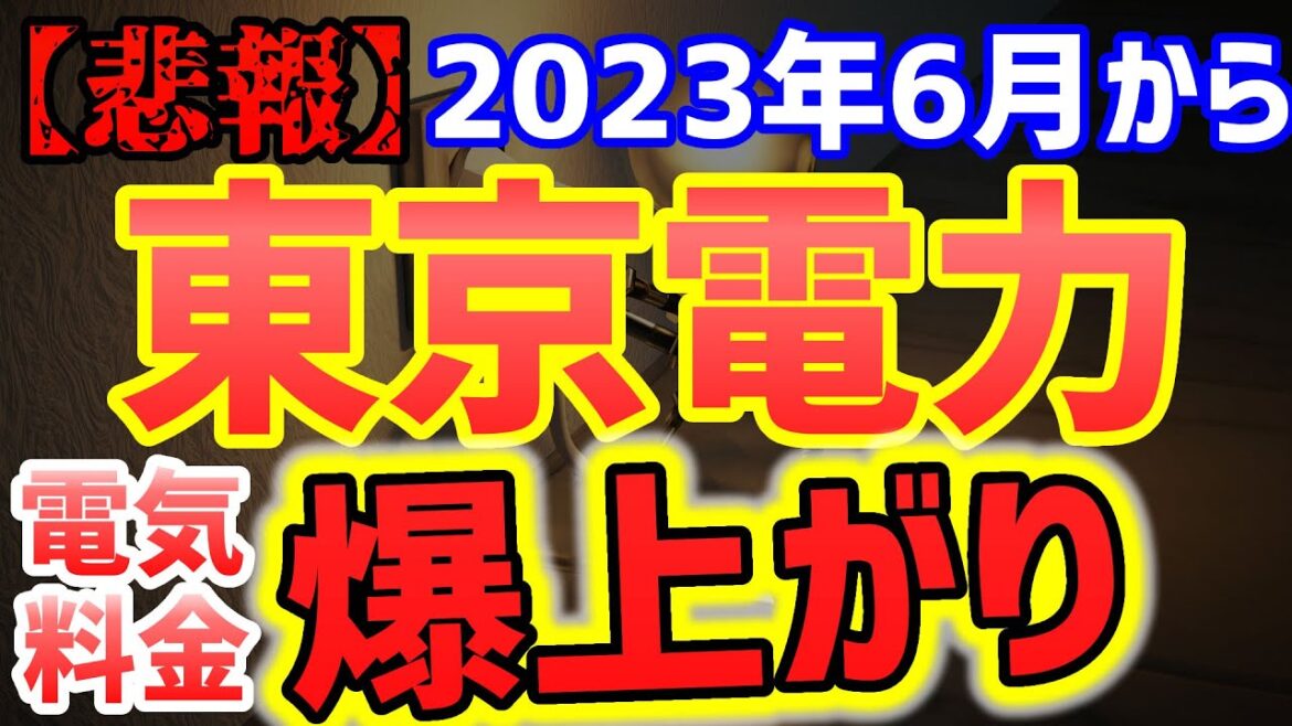 【悲報】東京電力も規制料金大幅値上げ！従量電灯プラン終了のお知らせと今後の対策