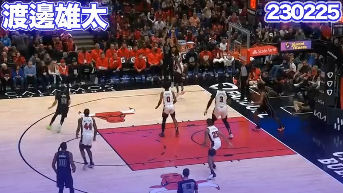 【渡邊雄太】ローテ外から這い上がれるか！？ / ブルズ戦【20230225】