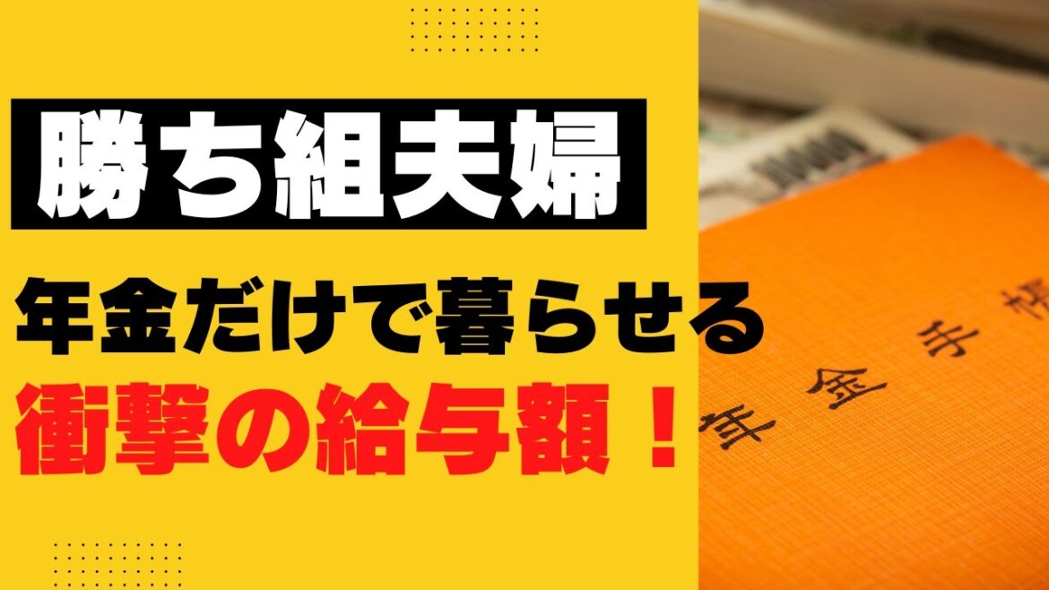 【老後】老後を年金だけで楽勝に暮らせる、勝ち組夫婦の高笑い！現役時代の給与額に衝撃！