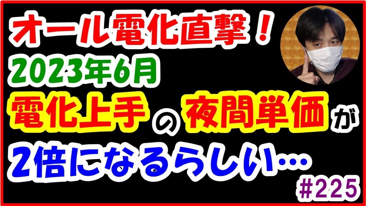 【電化上手】6月から夜間電力単価が2倍に…有効な対策は？(東京電力/電気代/値上げ/オール電化)【#225 ぱぱしLive編集版】
