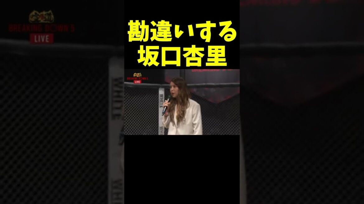 自分を大物女優か何かと勘違いする坂口杏里 The funniest moment from BreakingDown5.