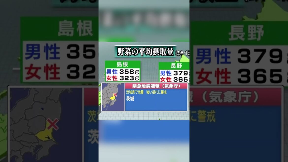 茨城県北部地震 震度5弱 2013/12/31 ※音量注意