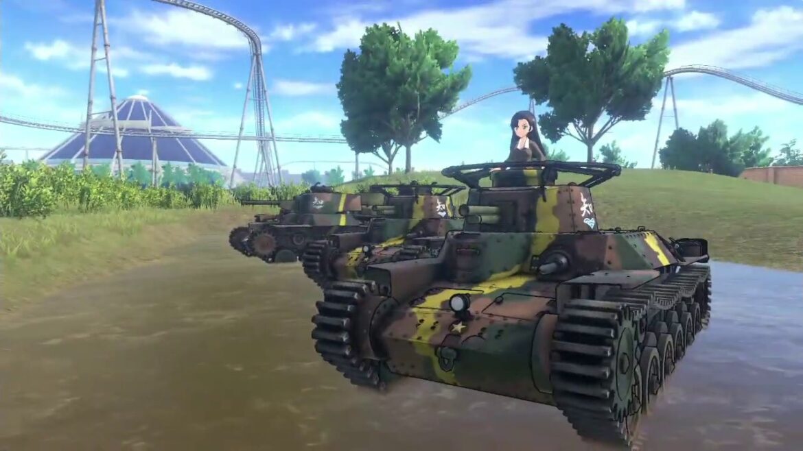PS4 ガールズ&パンツァー 感想戦モード #13 対大学選抜 遊園地西裏門前【GIRLS und PANZER Dream Tank Match】