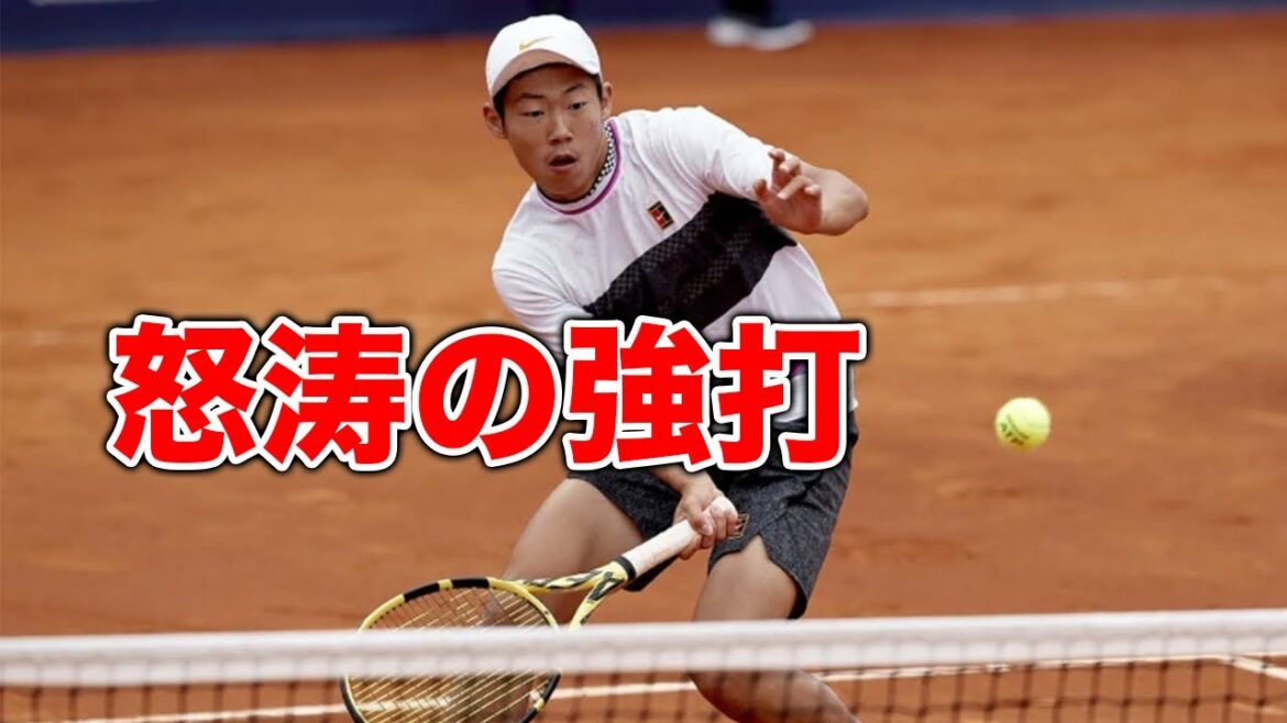 【テニス】憧れは錦織圭！怒涛の強打！台湾のツェン・チュンシン！【強打】