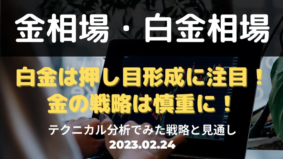 【金相場・白金相場】今後どうなる！？　白金は押し目形成に注目！　金の戦略は慎重に！　テクニカル分析でみた見通しと戦略　2月24日（金）