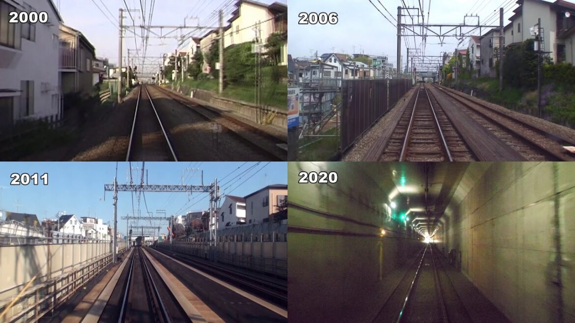 20 Years of Quadrupled Line Construction, Odakyu Electric Railway Front View 20 Years of Quadrupled Line Construction, Odakyu Electric Railway Front View