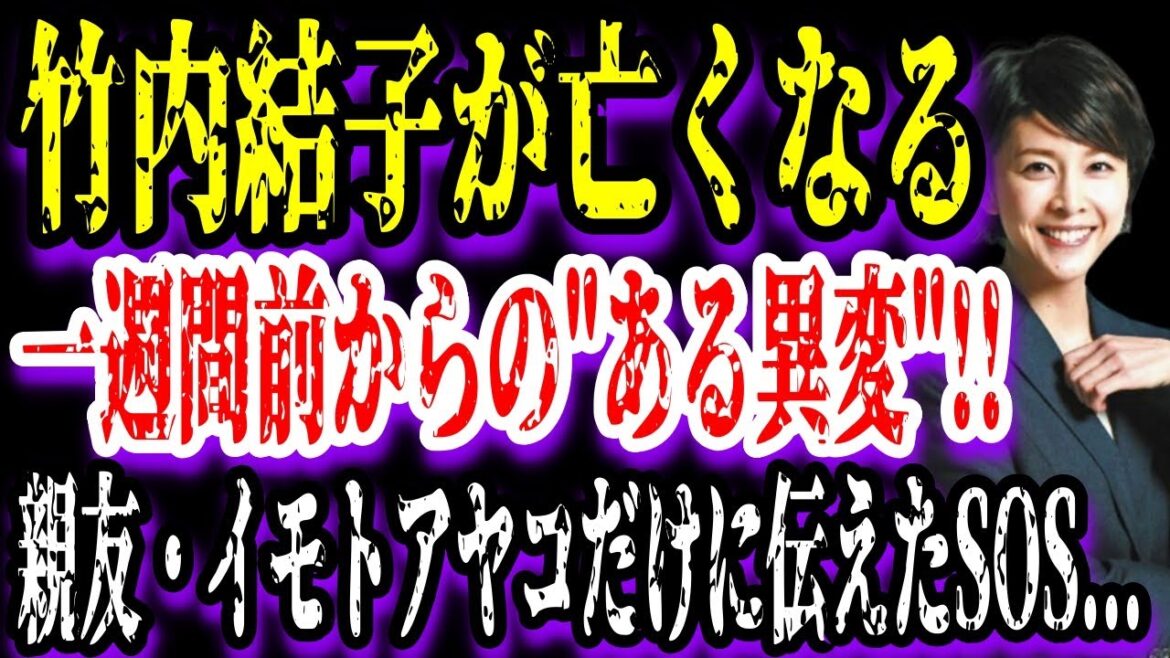【ゆっくり解説】竹内結子が亡くなる一週間前からの"ある異変"!!親友・イモトアヤコだけに伝えたSOS...