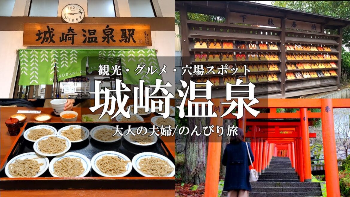 【兵庫旅vlog】城崎温泉1泊2日【後編】観光・グルメ・穴場スポットご紹介/お宿白山/城崎温泉駅/城崎外湯巡り/出石そば/近又/出石城跡/稲荷神社/辰鼓楼/時計台/出石観光/岡山50代夫婦