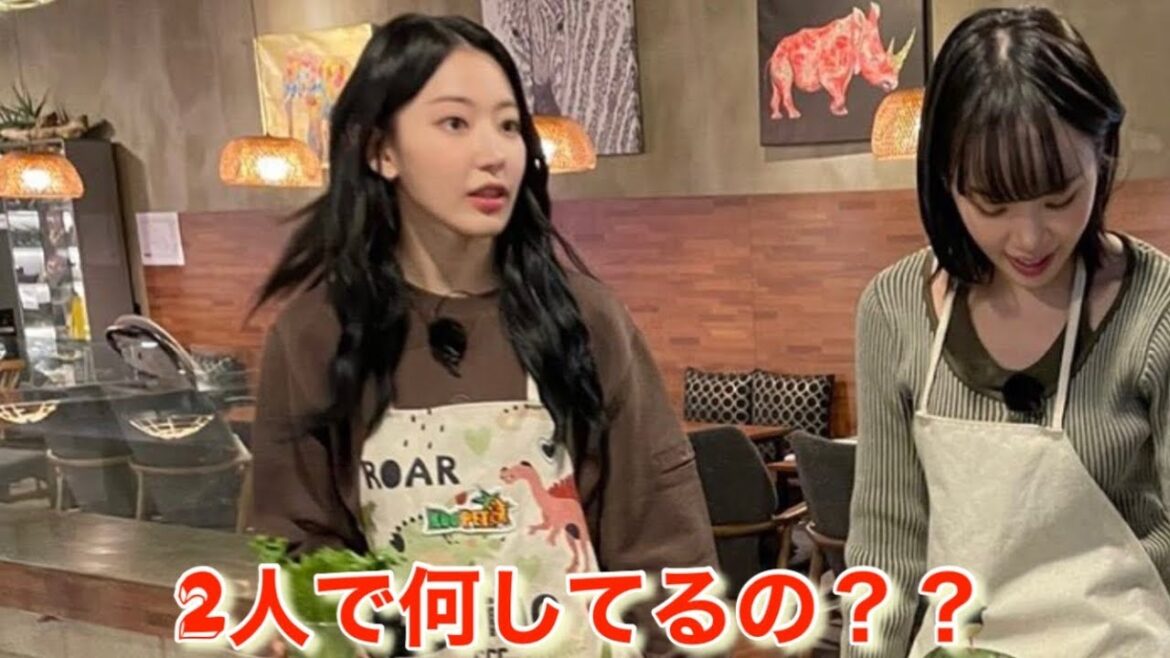 【LE SSERAFIM】ルセラフィムの宮脇咲良とチェウォンが何かの撮影⁉︎あの頃より「サムクラ」コンビの供給量が増えてる件