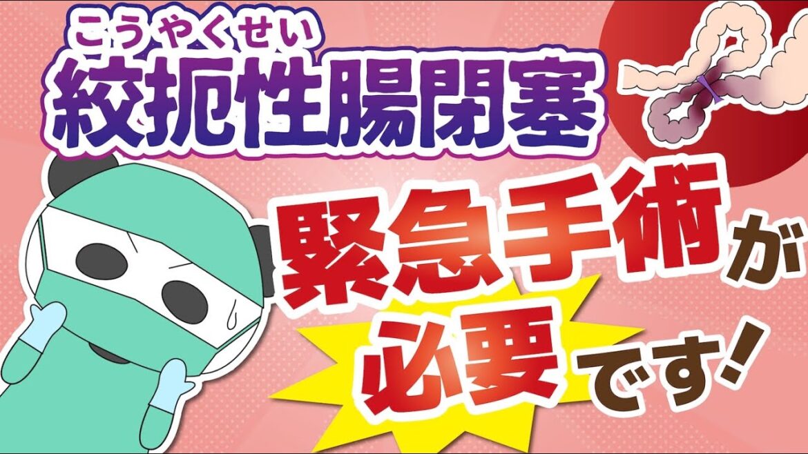絞扼性腸閉塞 緊急手術が必要です！