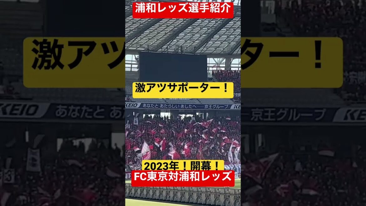 🟡選手紹介の時の浦和サポーターがズバ抜けてカッコいい！味スタ現地！2023開幕！浦和レッズ選手紹介！FC東京対浦和レッズ＃浦和レッズ＃サポーター＃サポーターチャント＃日本代表＃shorts＃Ｊリーグ