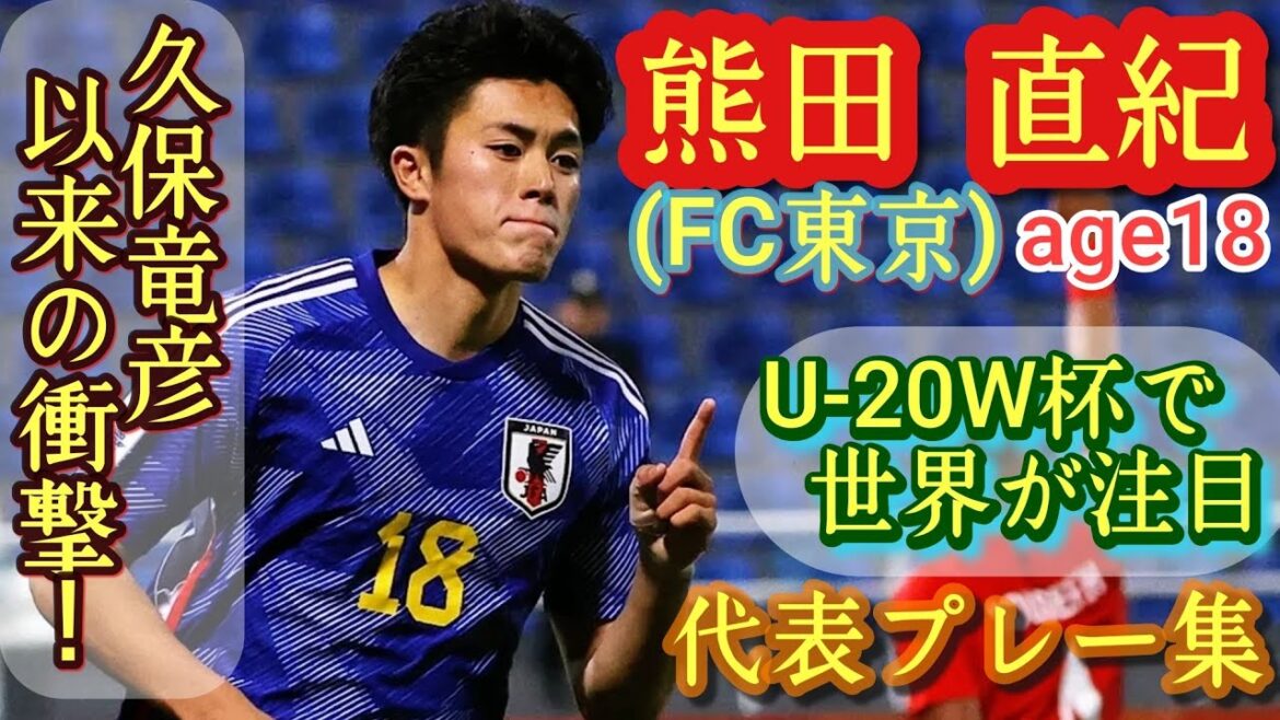 高校時代本気出してなかったことがバレてしまった18歳怪物【熊田直紀】U-20代表エース。FC東京ルーキー。Naoki Kumata。久保竜彦
