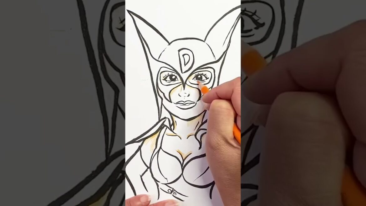 【コラボ似顔絵】ドロンジョ様と深田恭子さんを似顔絵師がミックスしてみた #shorts