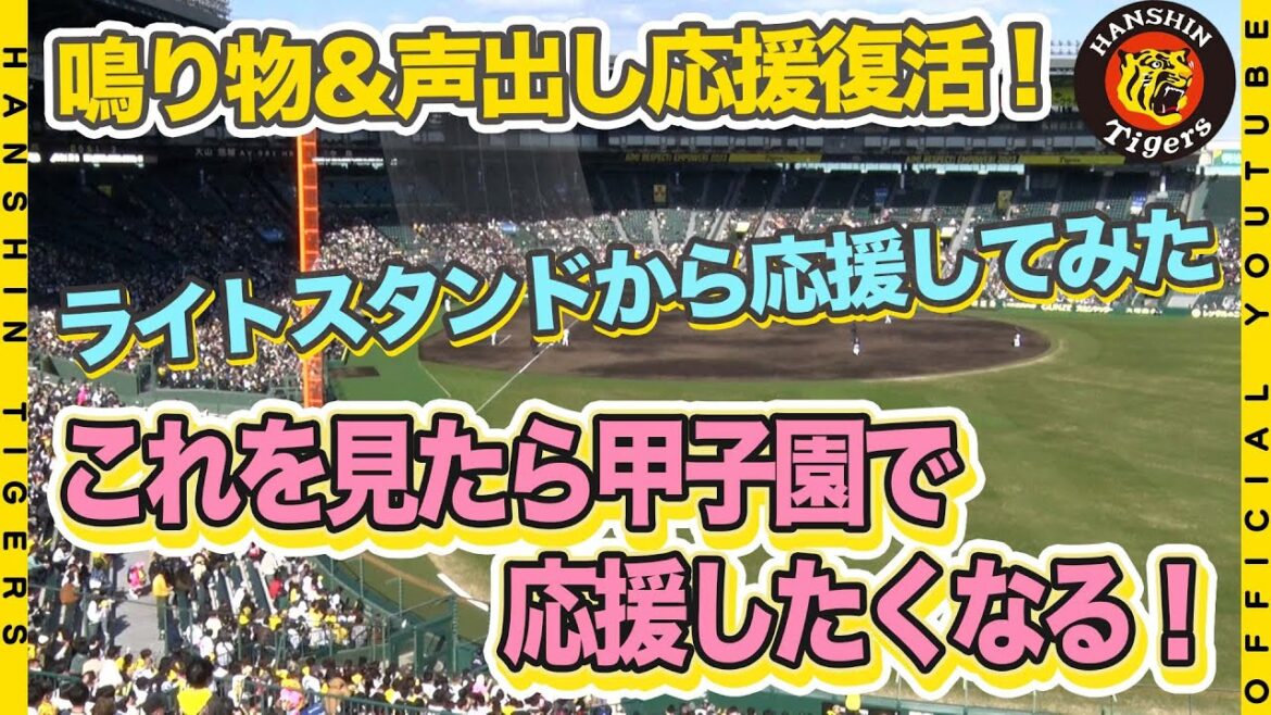 【甲子園の生応援が戻ってきた！】３年ぶりに解禁となった鳴り物＆声出し応援！生応援が戻ってきた甲子園のスタンドの風景をお届けします！