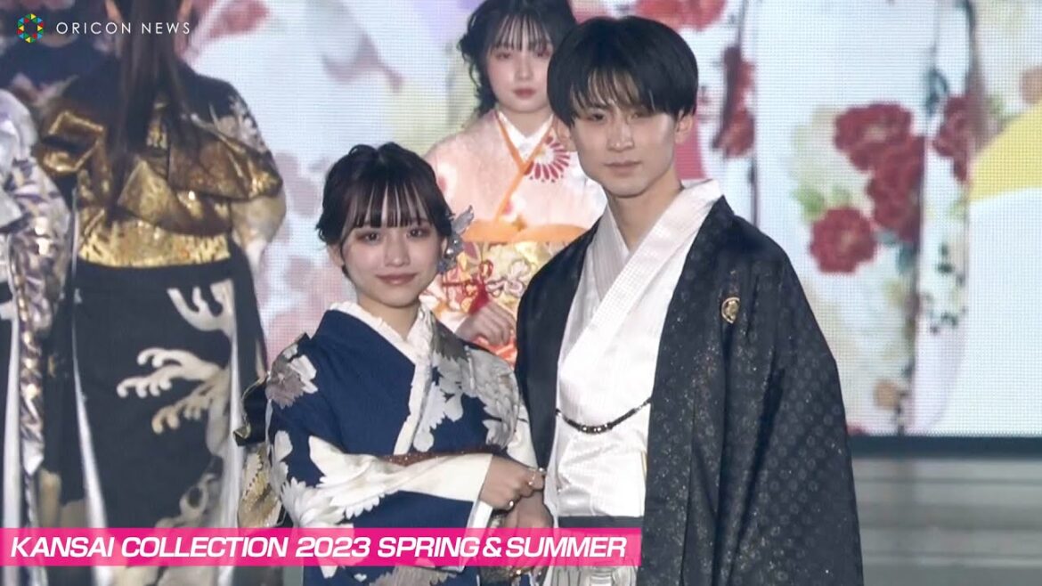 しゅんまや、夫婦でビシッと着物姿を披露！　『関西コレクション 2023S/S | KANSAI COLLECTION 2023S/S』