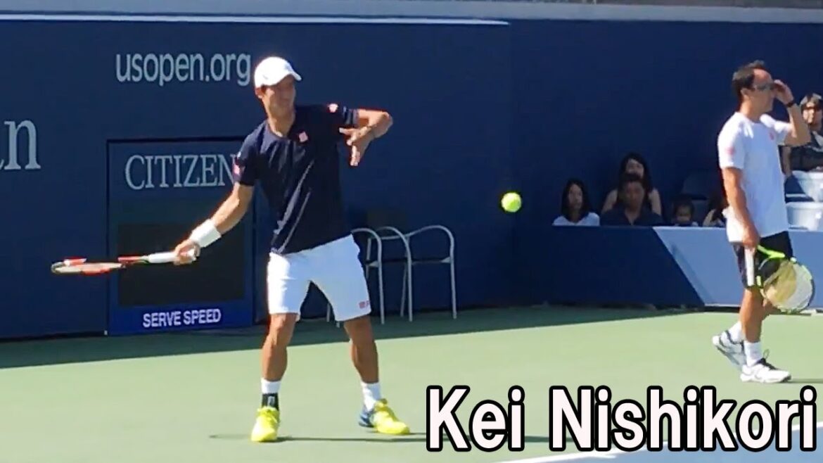 Kei Nishikori and Jack Sock practice【US OPEN 2016】 錦織圭の練習 全米オープン2016