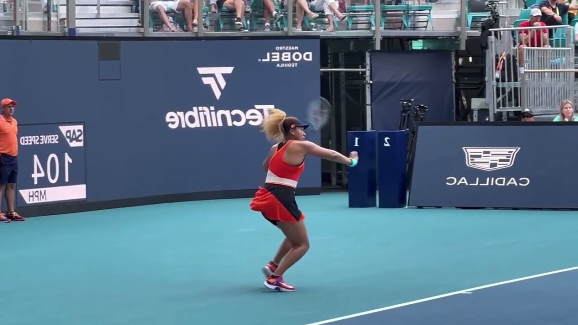 左利き編集の大坂なおみのフォアハンドストローク（スロー）/ Naomi Osaka Forehand Stroke Slow Motion 【Lefty】 [A2]