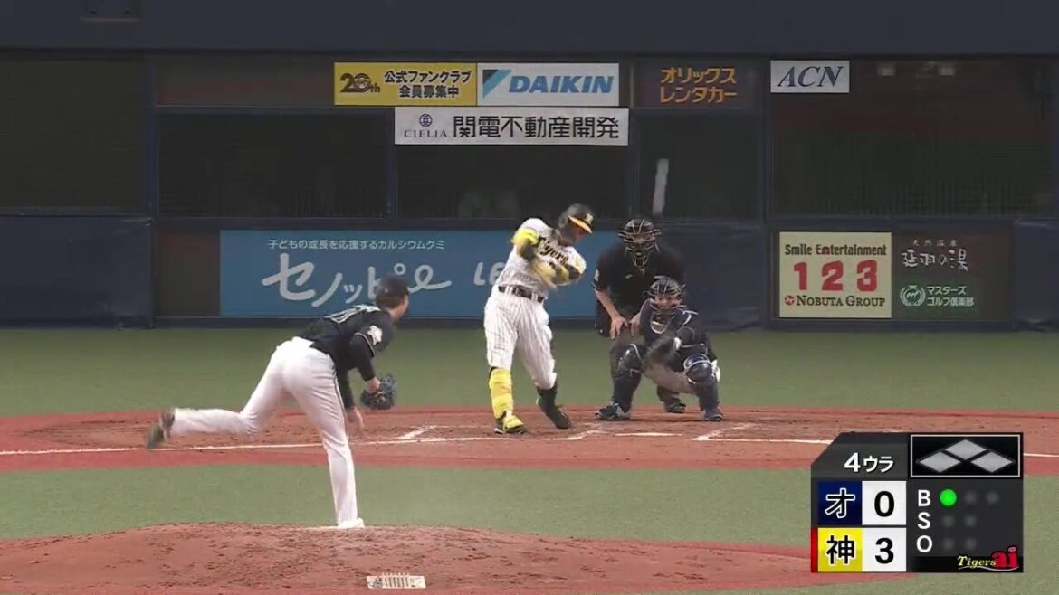 【揃い踏み】4回裏、佐藤輝選手が左中間第2号ソロホームラン！【2023/3/25Ｔ－Ｂ】