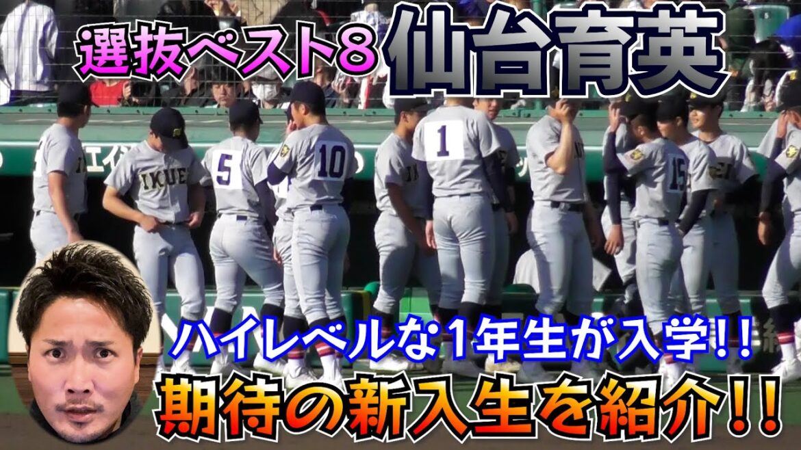 【仙台育英・新入生紹介✨】昨夏の優勝を見て入学した年代❗️春季大会から要注目😆【はるきチャンネル】【高校野球】
