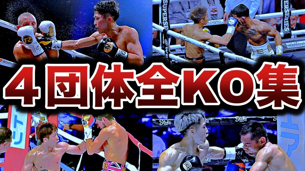 【全てわかる】井上尚弥の世界バンタム級４タイトル全KOシーン【総集編】