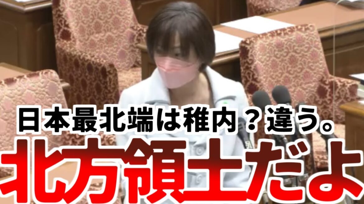 【杉田水脈】「知ってましたか？日本最北端の地は稚内ではありません。ロシアに奪われた北方領土です」【2020年4月20日衆議院内閣委員会】