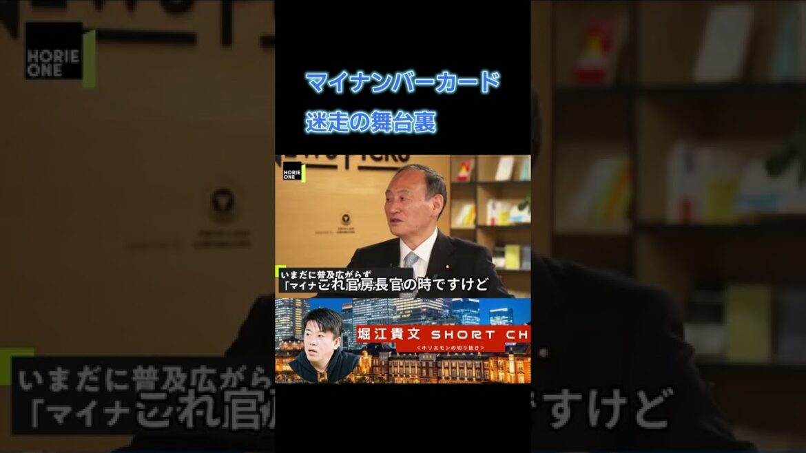 マイナンバー迷走の舞台裏は？【堀江貴文＆菅義偉】 #shorts  #堀江貴文 #菅総理