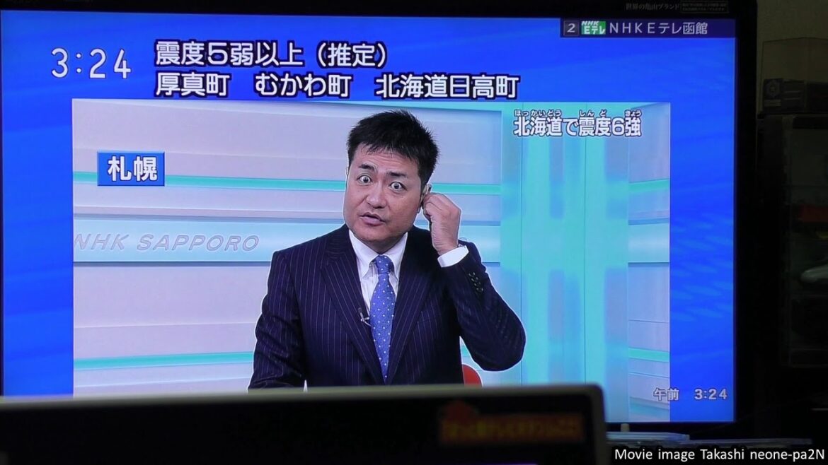 北海道胆振東部地震2018.9.6　発生から北海道全域に亘大停電から復旧迄の一部始終動画！