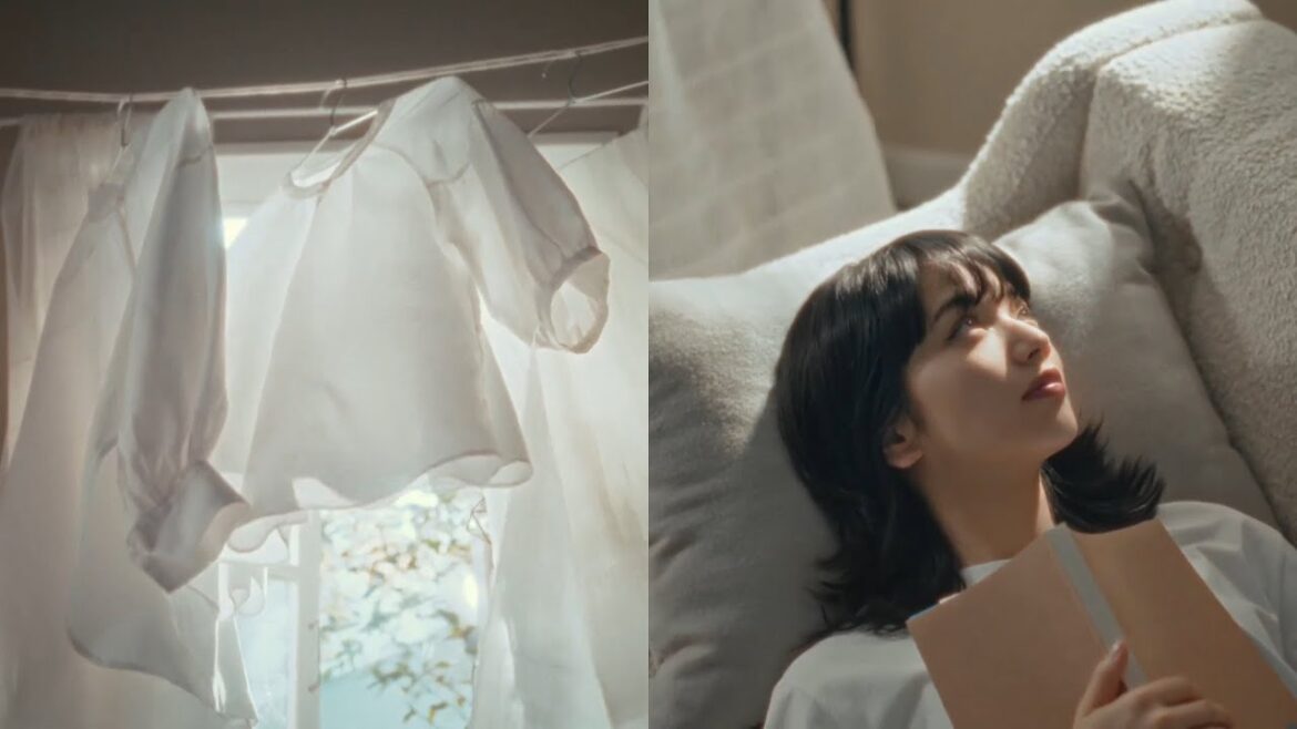 小松菜奈、空間に広がる香り。リラックスした私の表情を見て／柔軟剤「ソフラン Airis」CM＋メイキング＋インタビュー