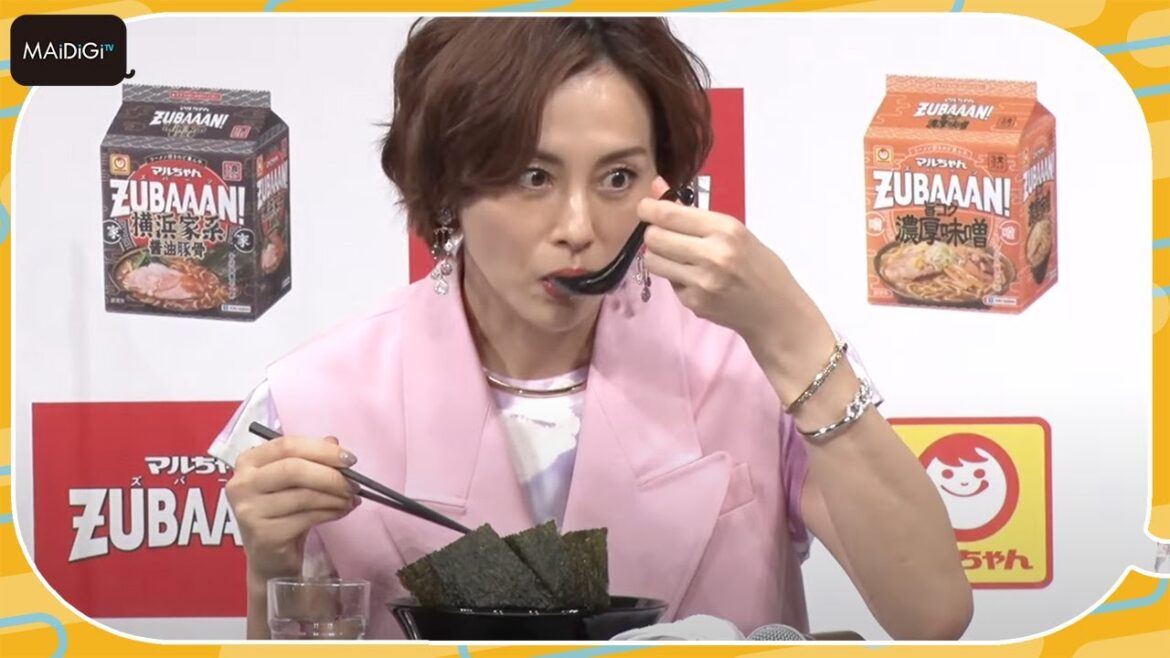 米倉涼子、“ガチ”食リポ！「家系にはホウレンソウが合う」