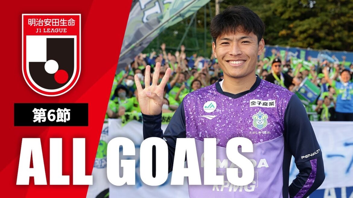 Ｊ１第6節の全ゴールまとめ！ALL GOALS：明治安田生命Ｊ１第6節