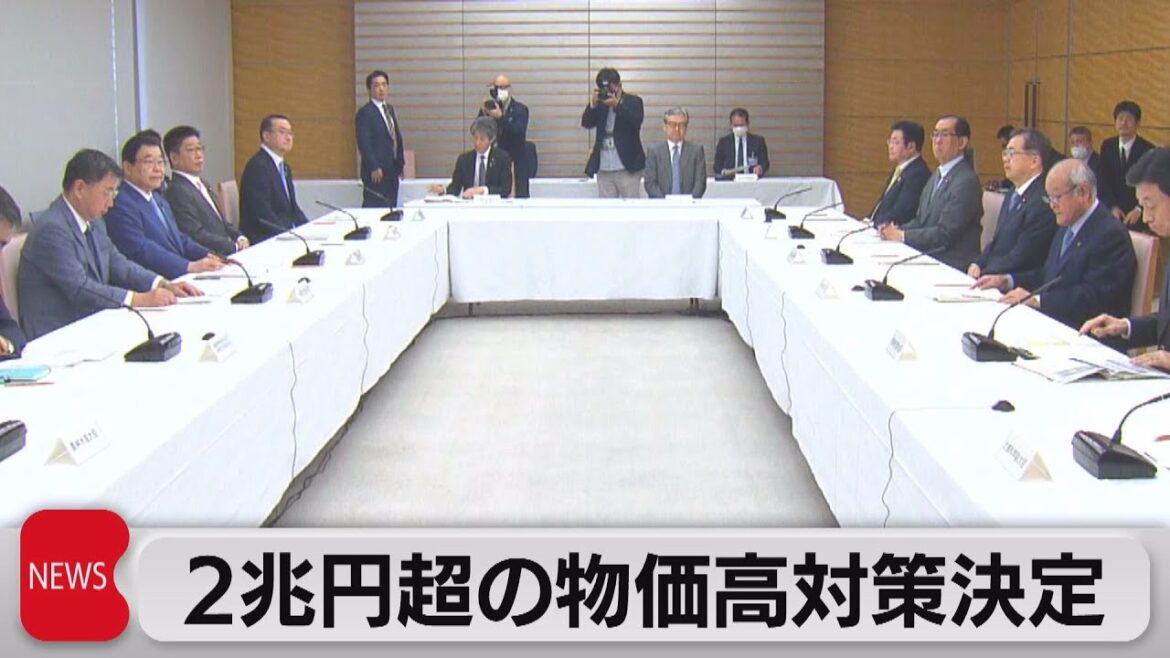 ２兆円超の物価高対策決定　低所得世帯に現金給付（2023年3月22日）
