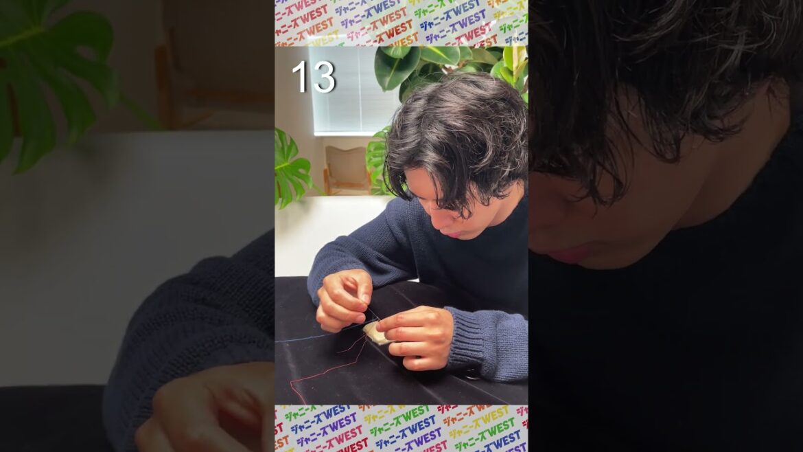 🌈ジャニーズWEST流🌈糸通しチャレンジ！ 藤井流星編