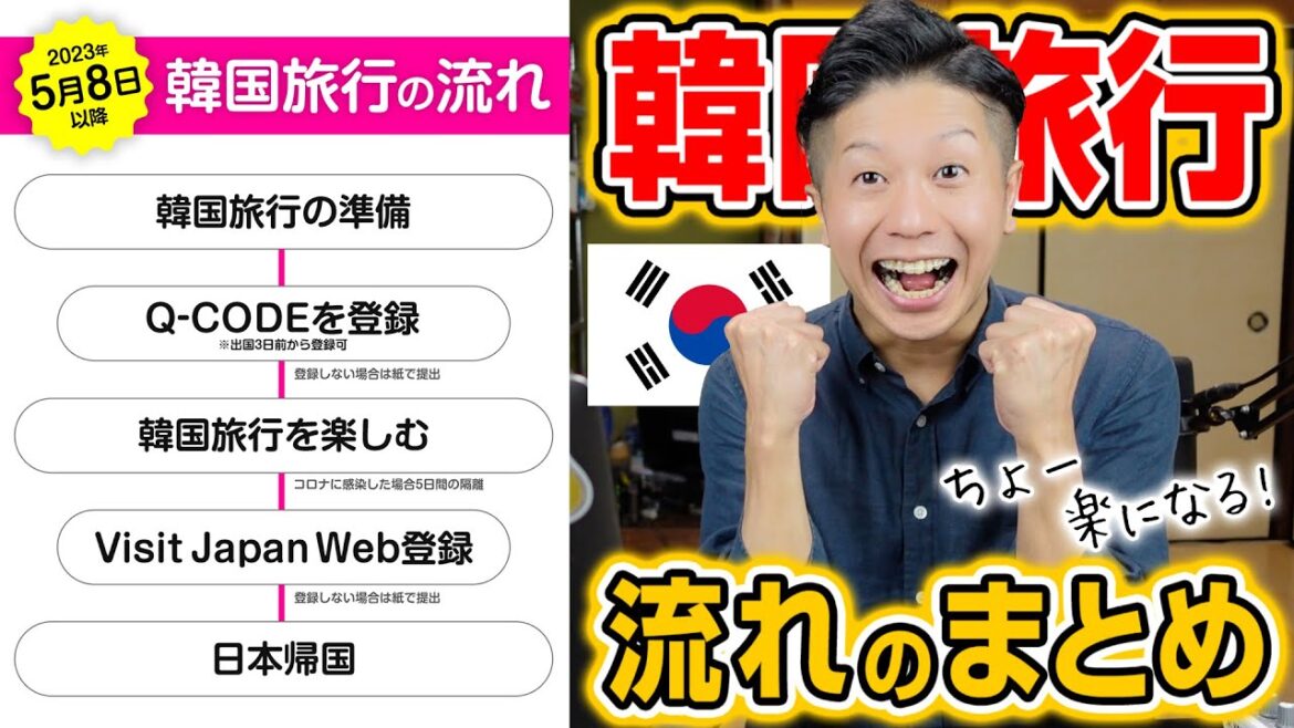 【最新版】韓国旅行の流れ完全版！ワクチン接種証明書・陰性証明書必要なし！K-ETAは？Q-CODEは？VisitJapanWebは？分かりやすく徹底解説！