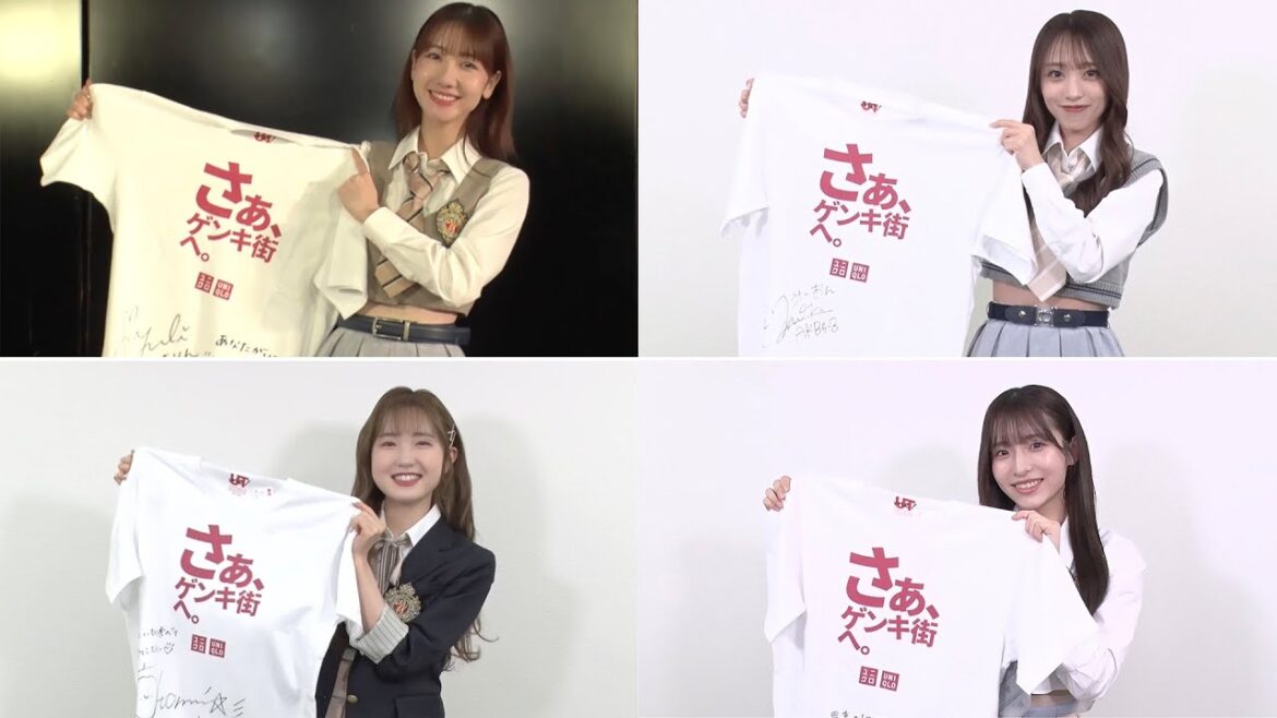 AKB48・柏木由紀、向井地美音、本田仁美、平田侑希／直筆サイン入りTシャツのメイキング映像到着！「ユニクロ ヨドバシAkiba店」オープン記念企画