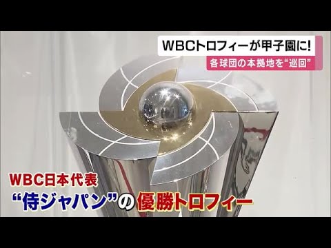 “WBC優勝トロフィー”「甲子園歴史館」で20日まで展示 「トロフィー見てもう一回テンション上がる」 (2023/04/18 11:55) “WBC優勝トロフィー”「甲子園歴史館」で20日まで展示 「トロフィー見てもう一回テンション上がる」 (2023/04/18 11:55)