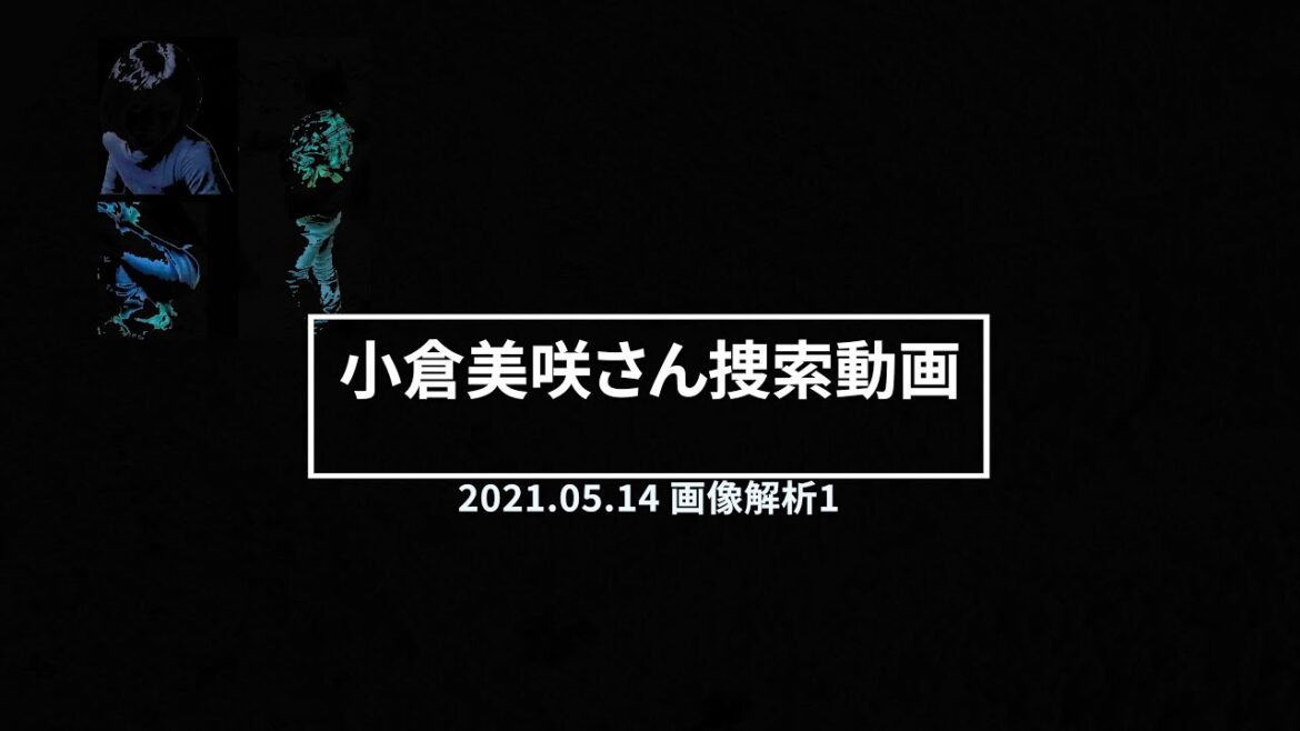 2021年5月14日 小倉美咲さん捜索動画、画像解析パターン１映像(4K 30fps)